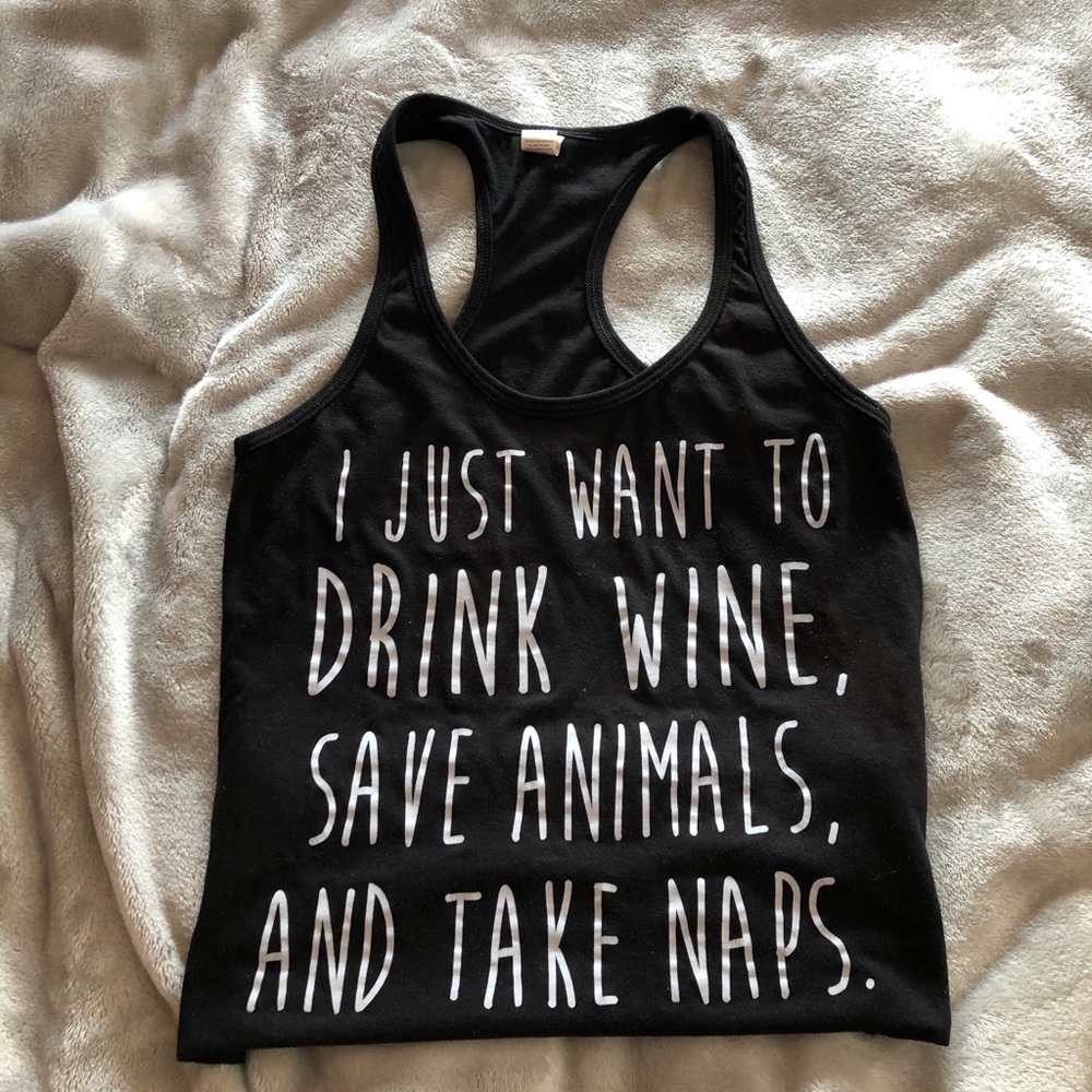 Slogan tank top